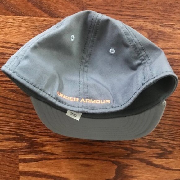 Under Armour Hat Baseball Cap Youth Gray Orange Sz. S/M SM/MD EUC EXCELLENT COND - Picture 4 of 5